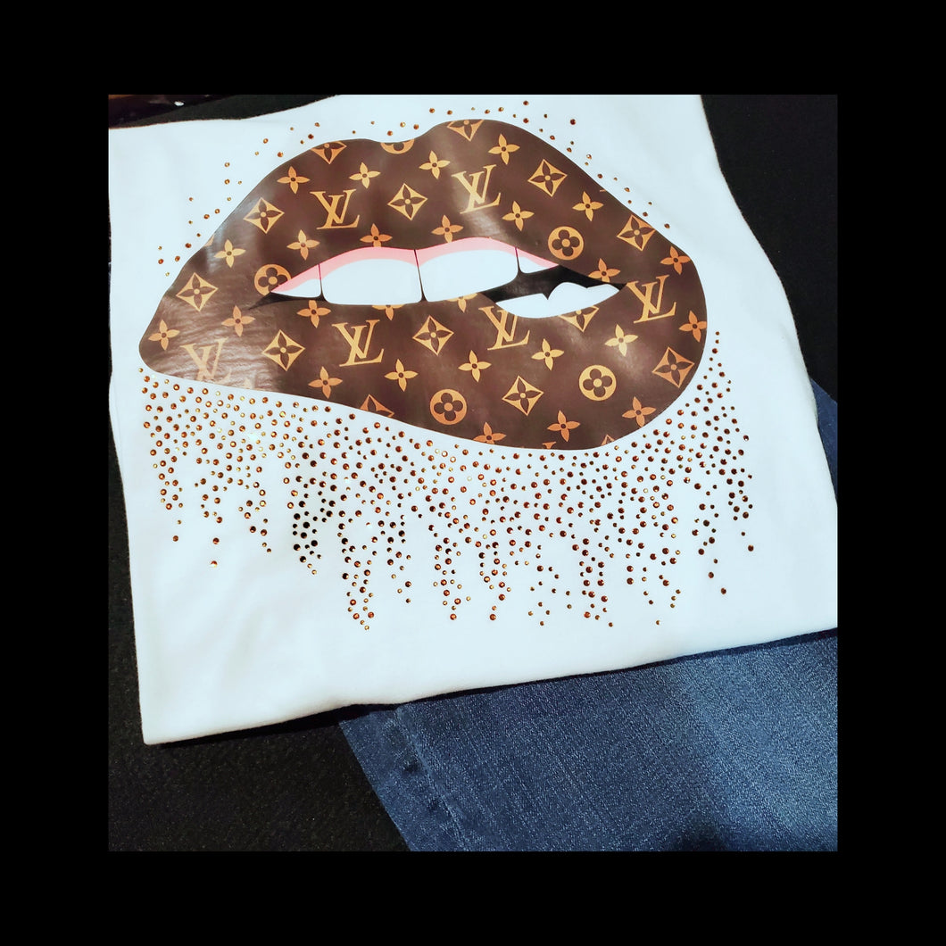 Lips - Vinyl and Rhinestones