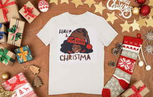 Have A Melanin Christmas Shirt - Vinyl Design
