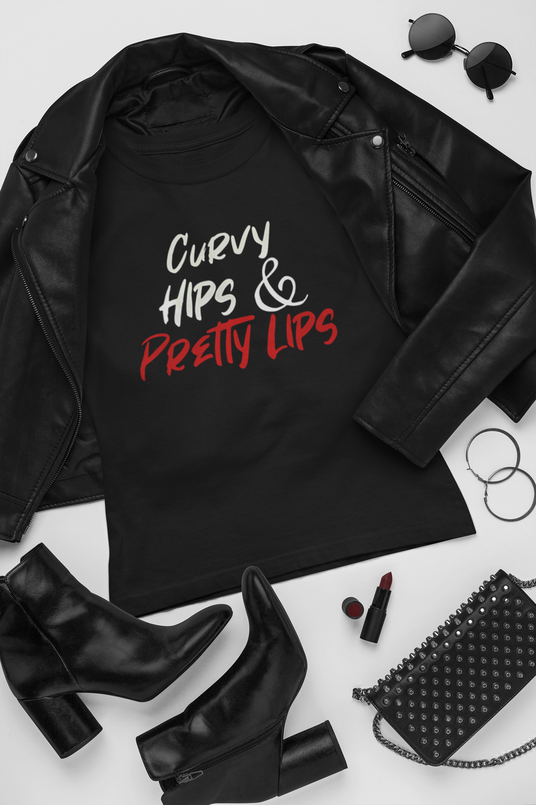 Curvy Hips & Pretty Lips - Vinyl Design